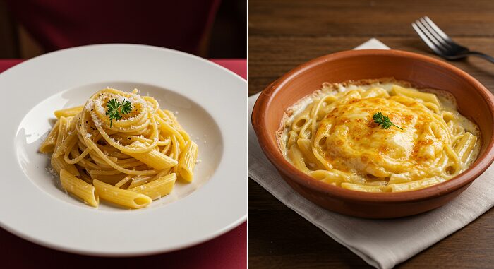 "Tourist trap vs authentic Italian grandma cooking Rome comparison expensive restaurant versus real nonna pasta"
